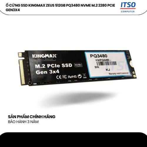 Ổ cứng SSD Kingmax PQ3480 256GB / 512GB / 1TB M2 PCIE Gen 3x4 I Chính hãng I Bảo hành 36 tháng